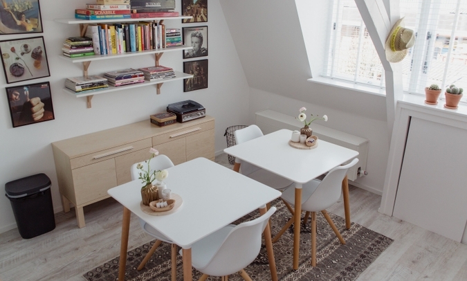 Studio De Bilt, ontijtkamer/keuken/living